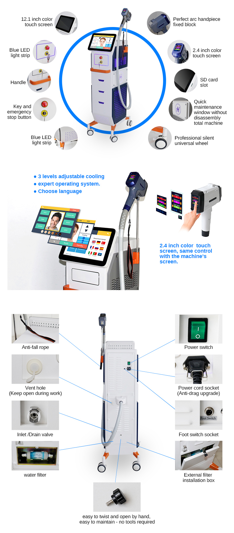 Laser Hair Removal Diode Machine