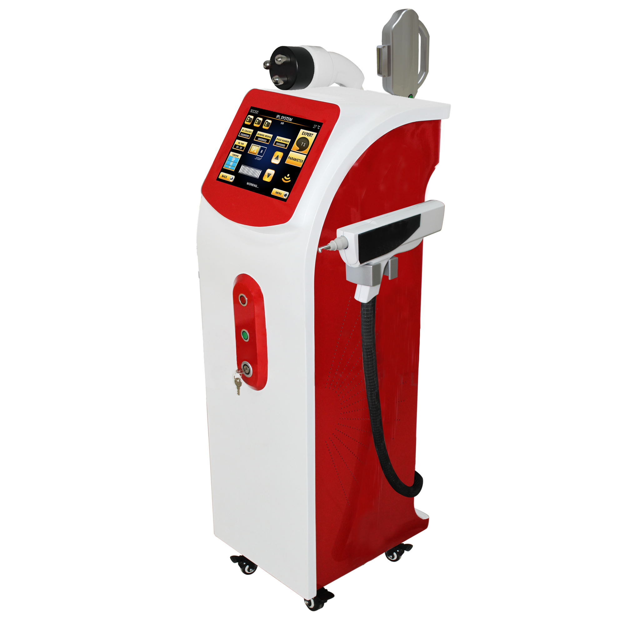 E-light IPL laser SHR RF nd yag laser tattoo removal multifunction machine