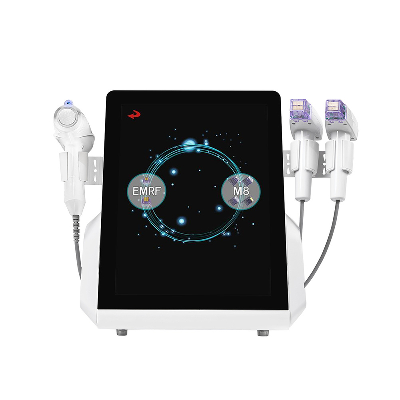 3 in 1 EMRF M8+Ice Hammer Gold Fractional Micro-needle Beauty Machine