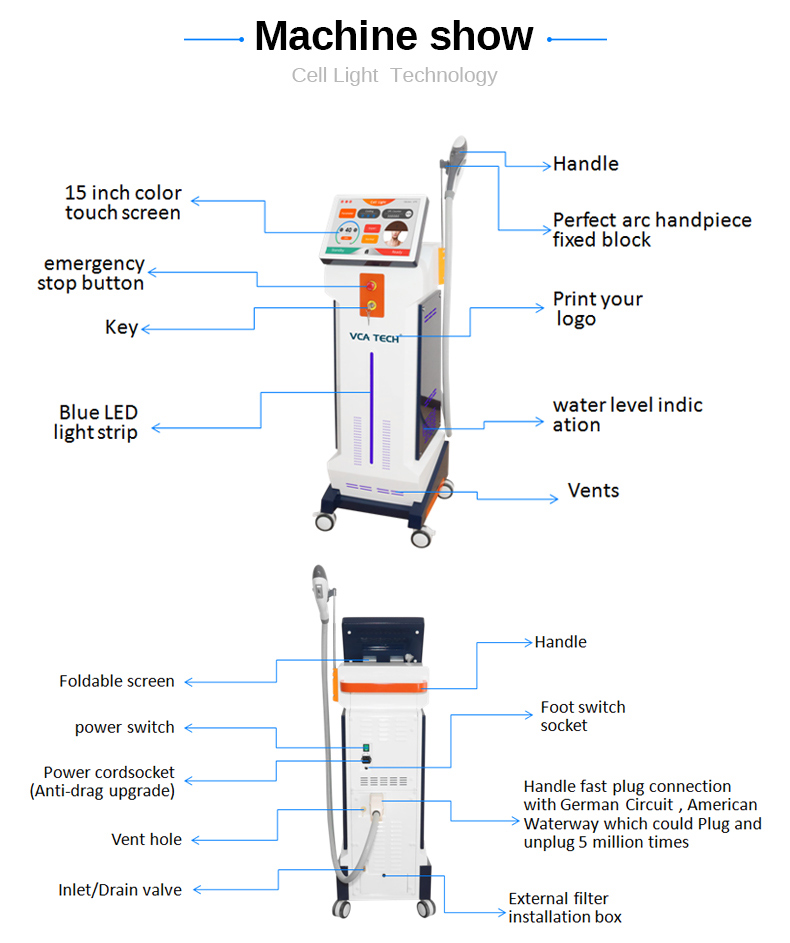  Effect Hair Removal Machine