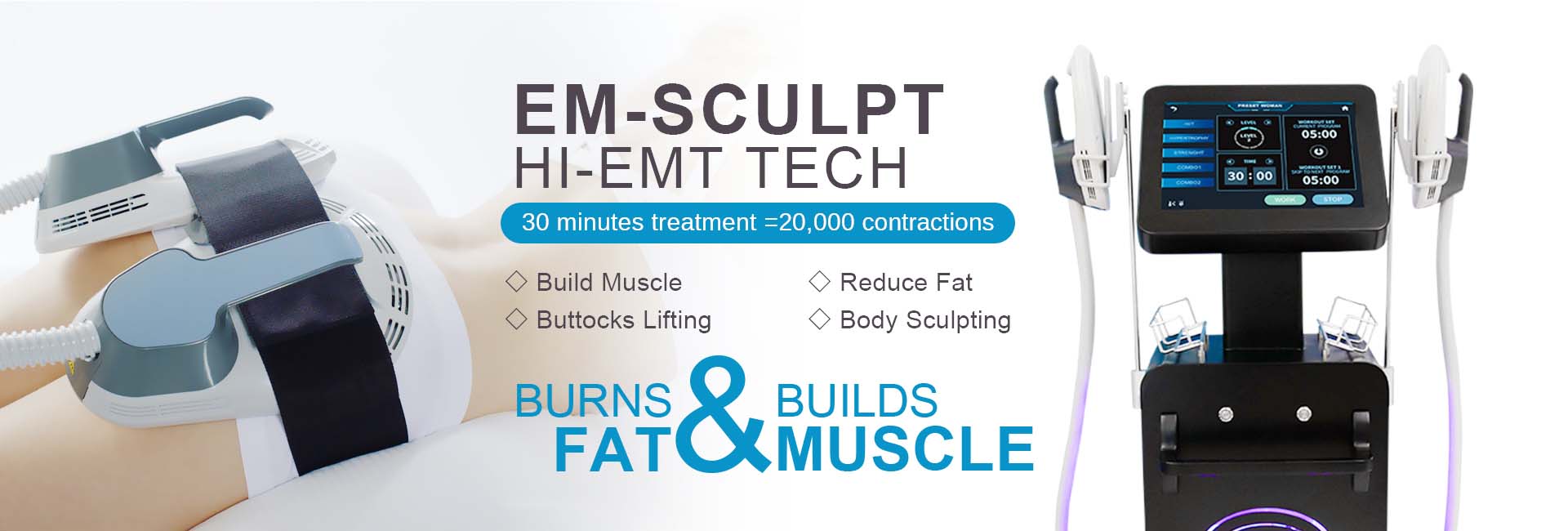 EM Sculpting and Fat Loss Machine with EMT